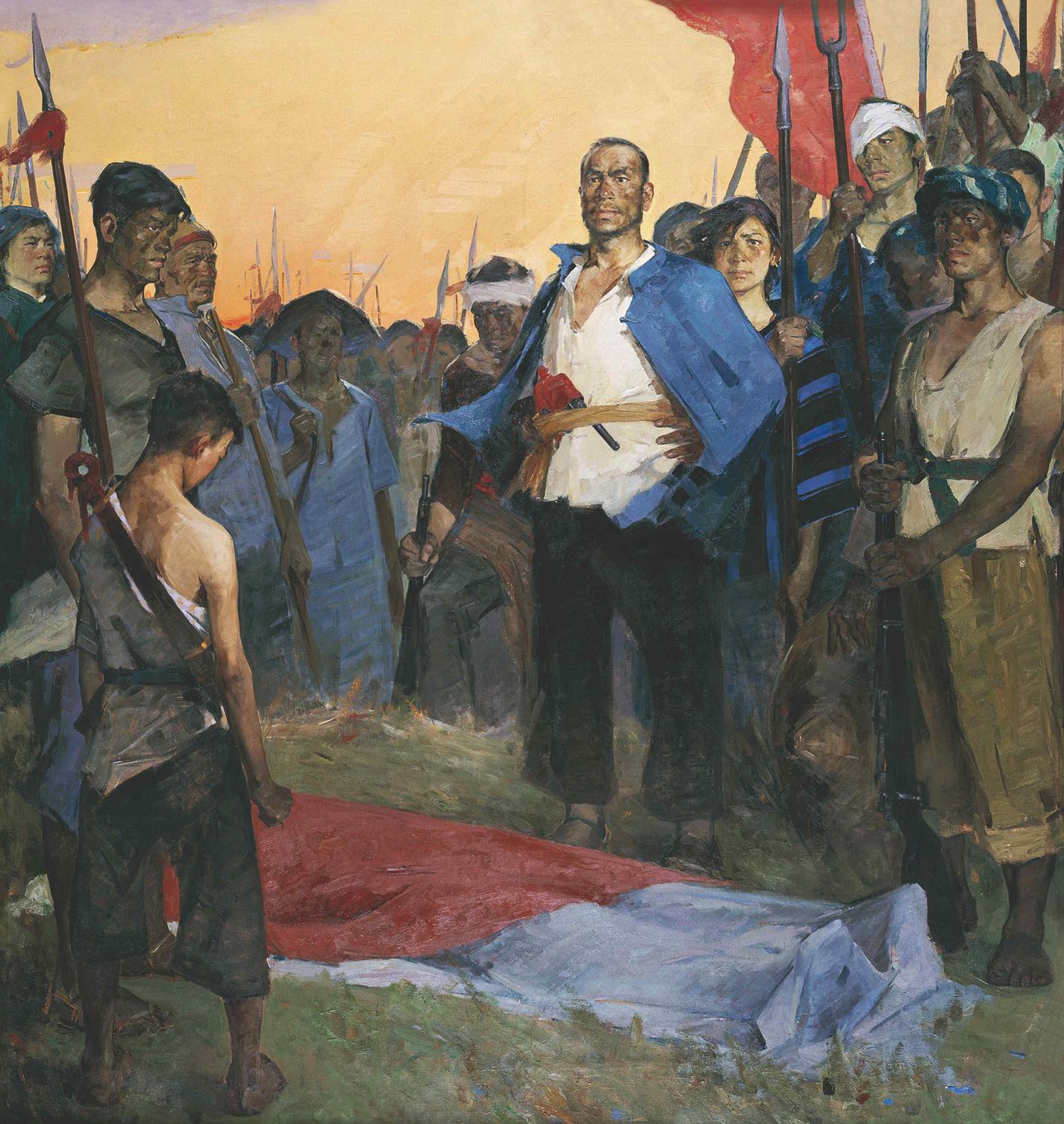 全山石 英勇不屈 217cm×233cm 1961年 布面油画.jpg