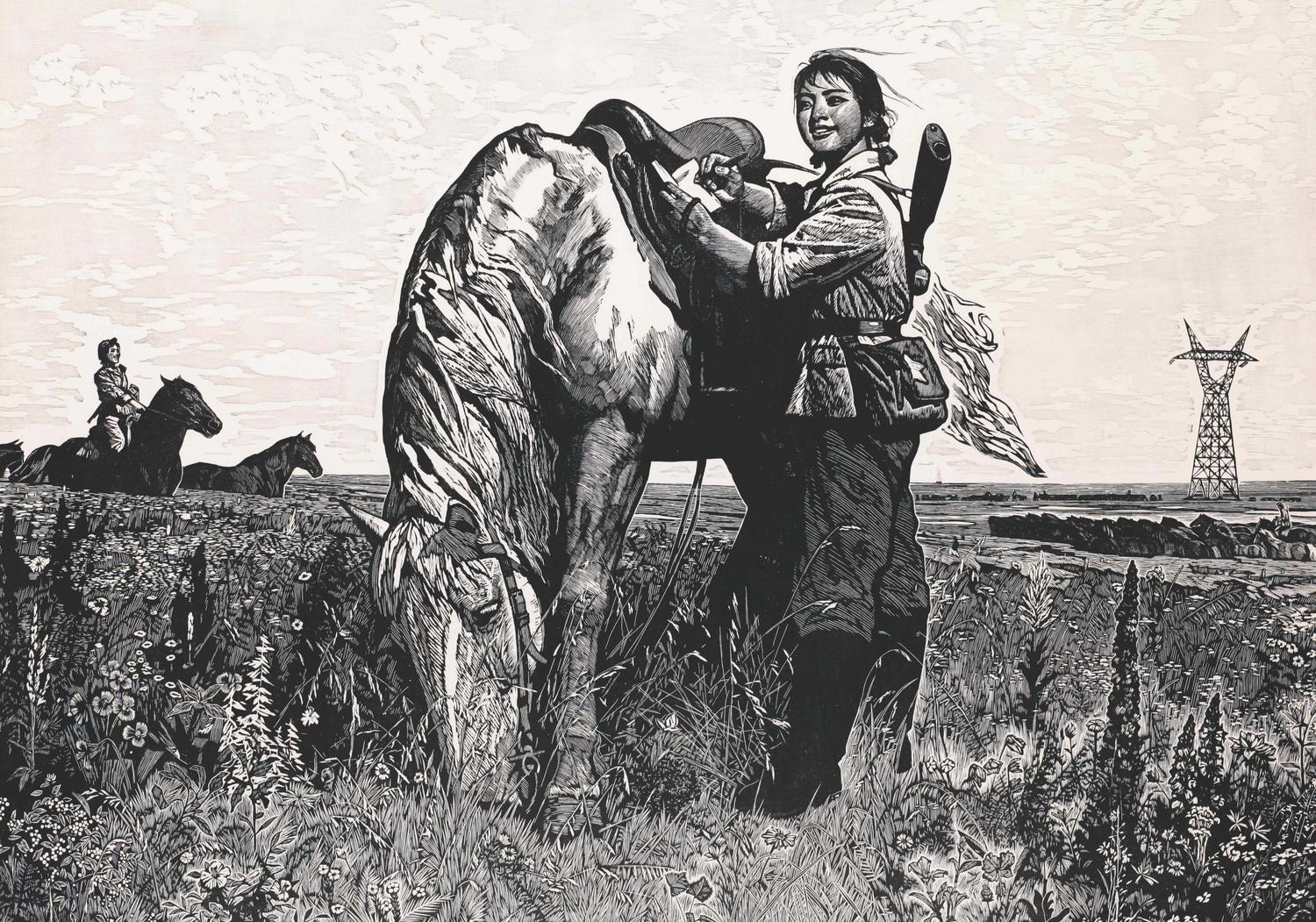 徐匡 草地诗篇 73cm×103cm 1975年 木刻.jpg